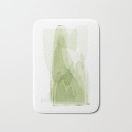 transparent 3 - green Bath Mat