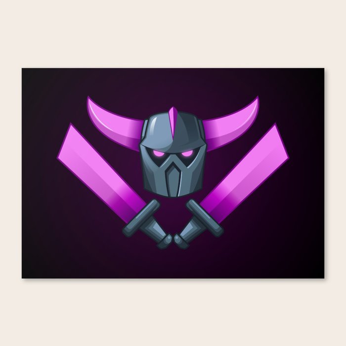 clash of clans pekka the destroyer canvas print by vectorvolt society6