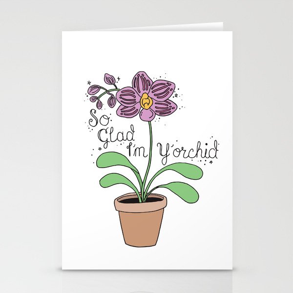 So Glad I'm Y'orchid Stationery Cards