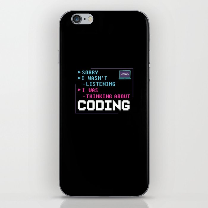 Coding Programmer Gift Medical Computer Developer iPhone Skin
