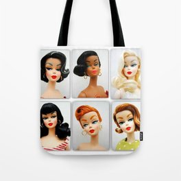 Doll Faces Tote Bag