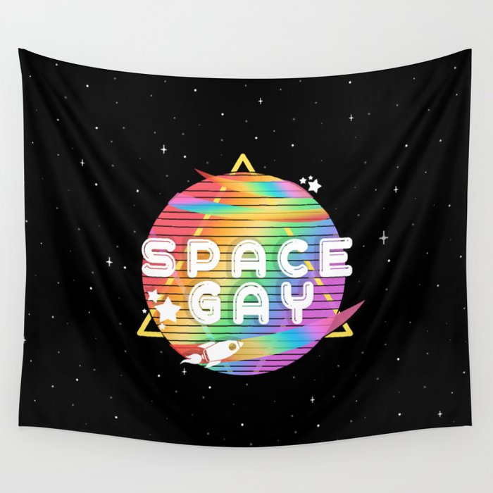 Space Gay Wall Tapestry
