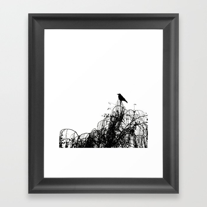 Black Bird Framed Art Print