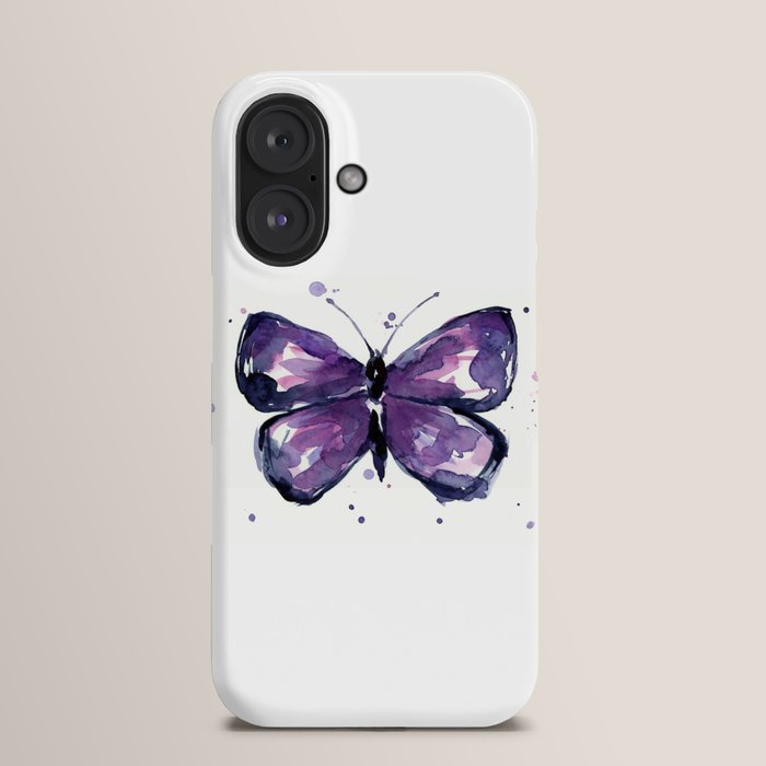 Society6 ケース  Purple, Mauve & Indigo Decorative Retro Purple Flower Phone Case, Phone Cover for iPhone 16 15