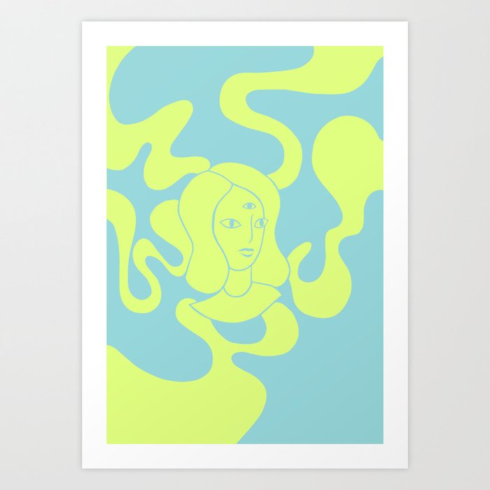 Abstract Psychedelic Illustration Girl With A Third Eye Green And Blue Liquid Smoke Drawing Art Print By Kozhko Society6 This video shows me drawing in timelapse a trippy female drawing her third eye sees the universe enjoy the video! abstract psychedelic illustration girl with a third eye green and blue liquid smoke drawing art print by kozhko