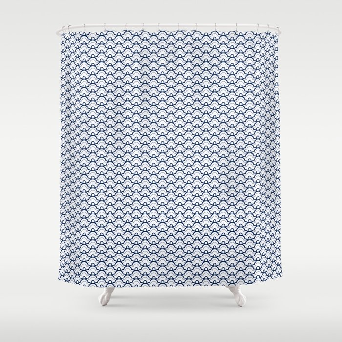 Waves // Japanese Collection Shower Curtain