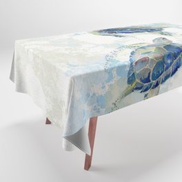 Swimming Together 2 - Sea Turtle  Tablecloth