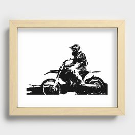 Motocross Recessed Framed Print