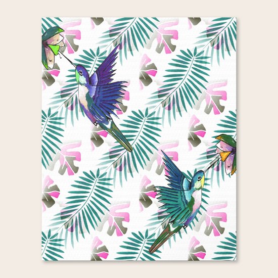 Hummingbird Paradise Canvas Print