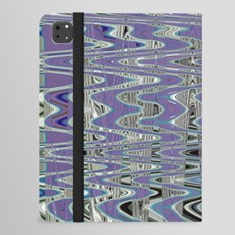 Black And White Abstraction With Purple iPad Folio Case