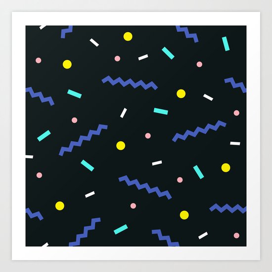 Memphis pattern 53 Art Print