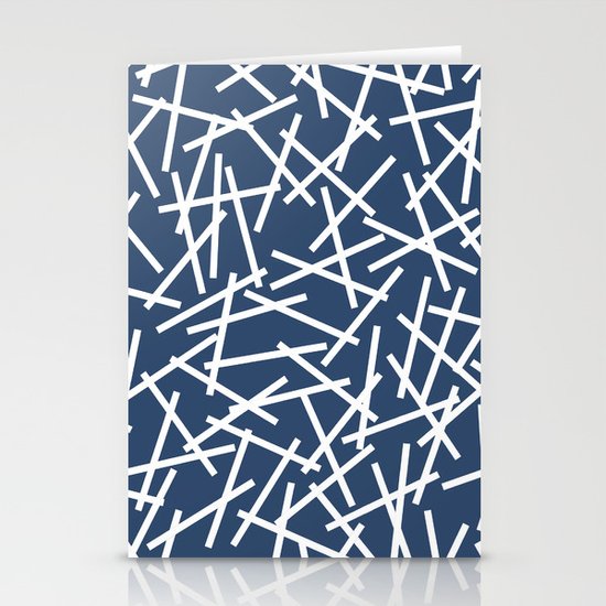 Kerplunk Navy and White Stationery Cards