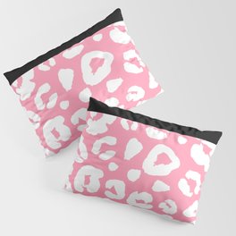 Black & White W/ Pink Leopard Pillow Sham