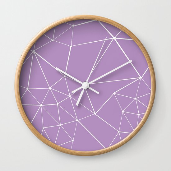 Segment Zoom Orchid Wall Clock