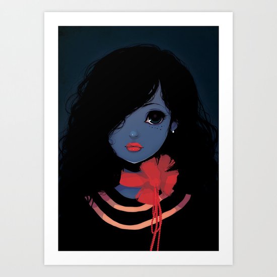 Blue. Art Print