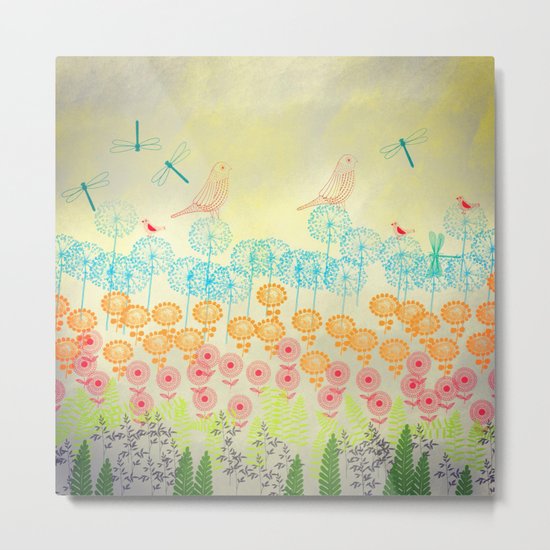 Whimsical Garden Metal Print
