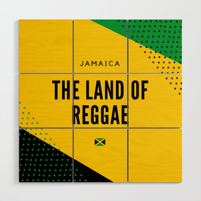 Jamaica the Land of Reggae Wood Wall Art