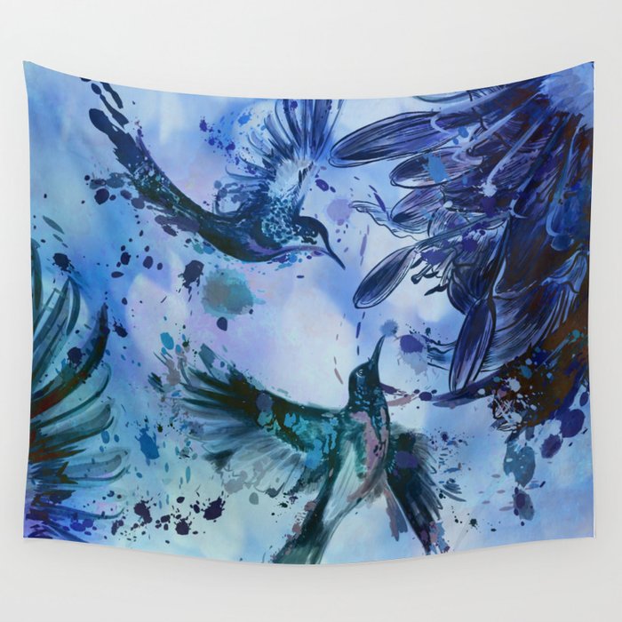 Birds In Flight Abstract Wall Tapestry By Talins Society6