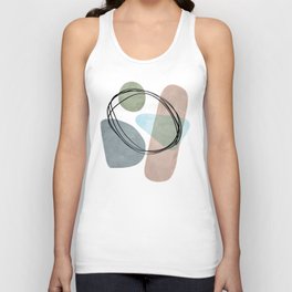 Abstract blob art with chalk texture Tank Top