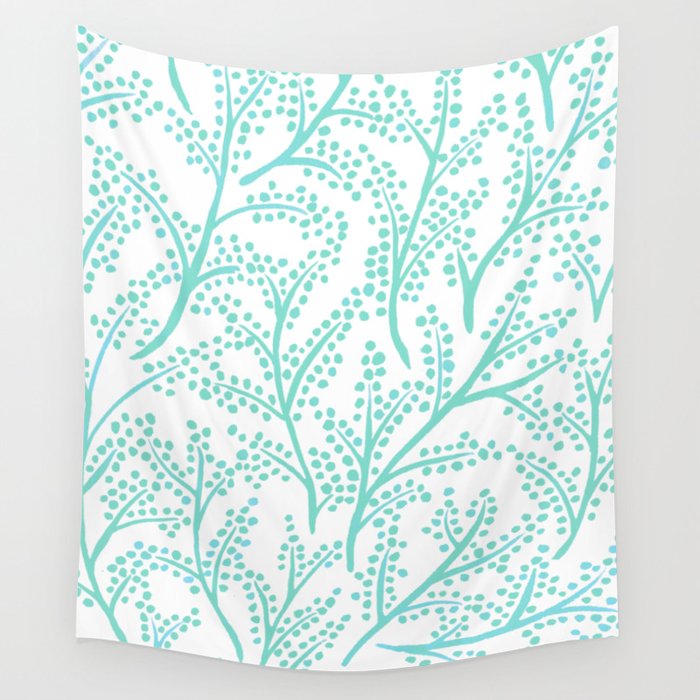 Branches – Mint Palette Wall Tapestry