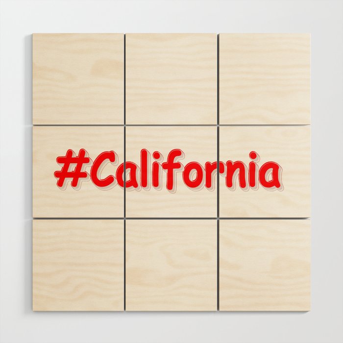 "#California " Cute Design. Buy Now Wood Wall Art