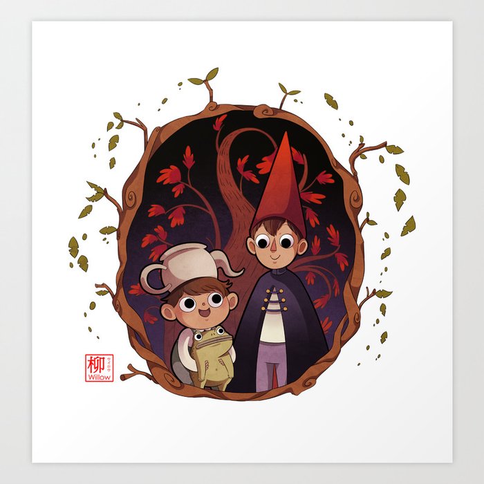 Over the garden wall Art Print