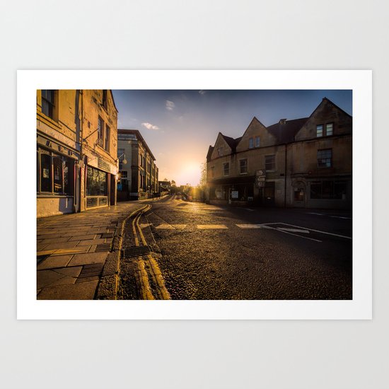 On my way sunset Art Print