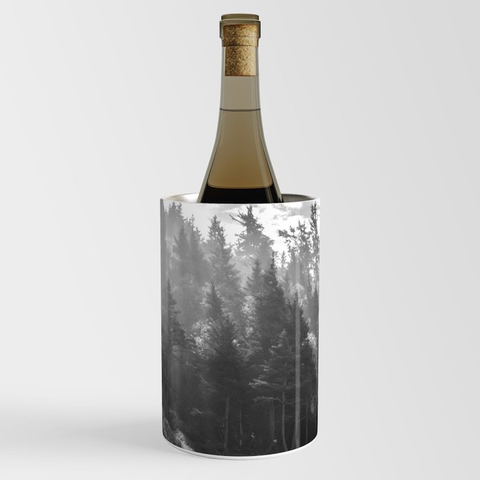 Forest in Black and White | Travel Photography Minimalism in the Pacific Northwest Wine Chiller
