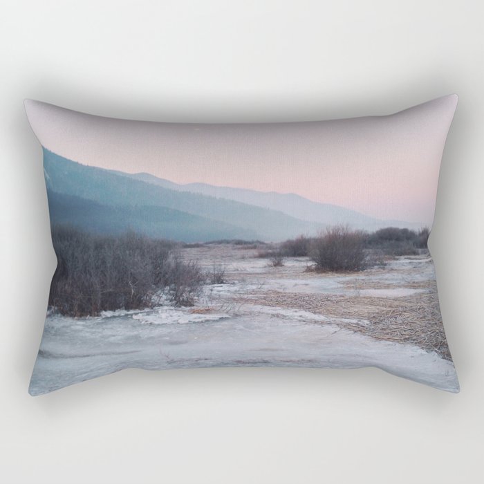 Frozen morning Rectangular Pillow