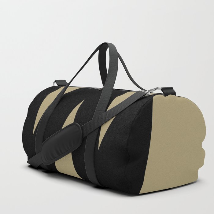 Letter W (Black & Sand) Duffle Bag