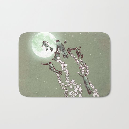 Flight of the Salary Men Bath Mat
