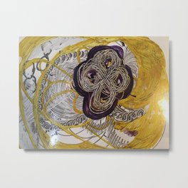Golden Toroidal Toroids of Love Metal Print | Illustration, Pattern, Nature, Abstract 