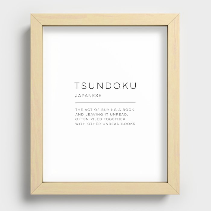 Tsundoku Definition Print Beautiful Japanese Word Meaning 