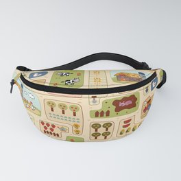 On The Farm Map Fanny Pack