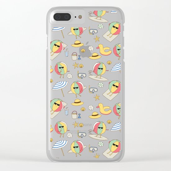 beach ball Clear iPhone Case