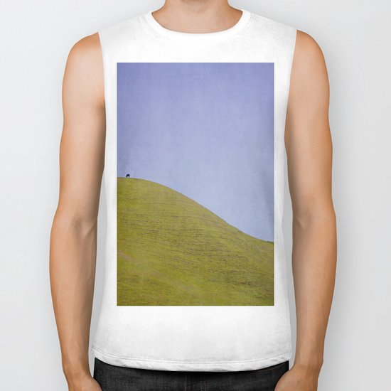 Cow on the Hill Biker Tank