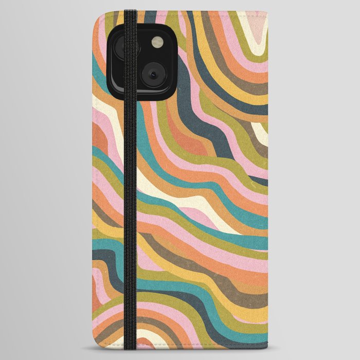 Rainbow Marble iPhone Wallet Case