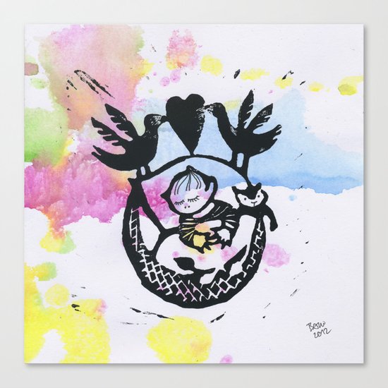 Welcome Baby 2 Canvas Print
