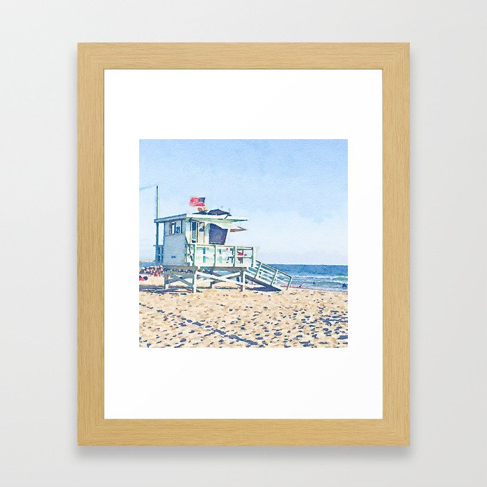 Venice Beach Framed Art Print