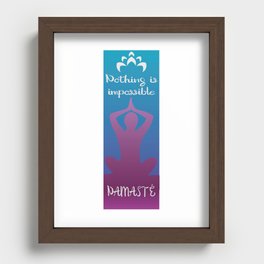 Yoga - Namaste Recessed Framed Print