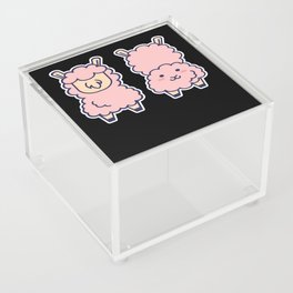 Cute Anime Alpaca Manga Kawaii Llama Acrylic Box