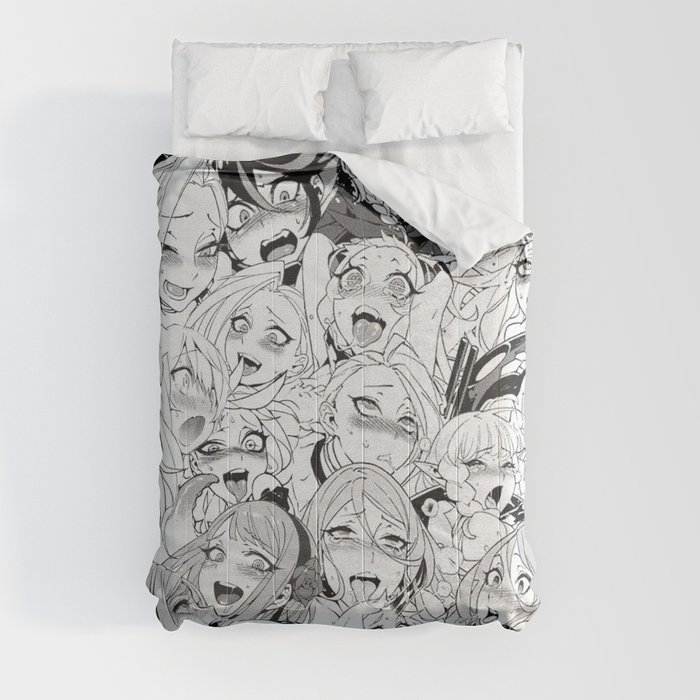 Ahegao Faces Comforter