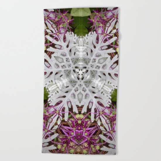 Snowflake Beach Towel