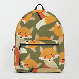 Red Fox, Animal Portrait Backpack