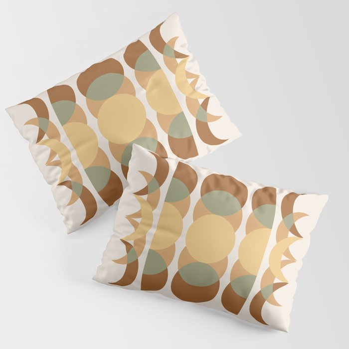 Moon Phases Abstract XIV Pillow Sham