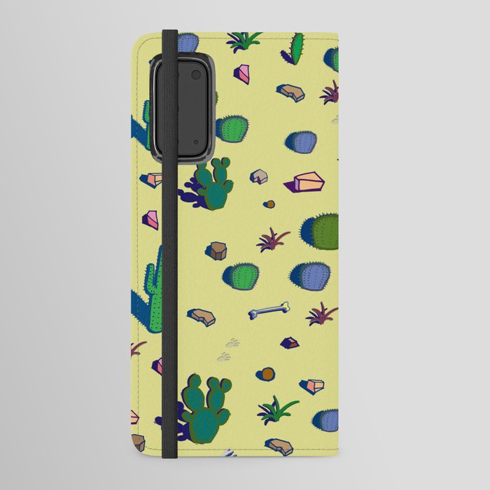 Funny Colorful Abstract Art Print - Sedona Cactus. Day Android Wallet Case