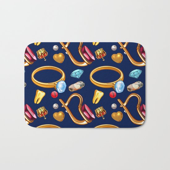 gold party Bath Mat