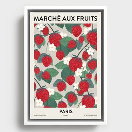 Fruit market Paris retro inspiration Framed Canvas