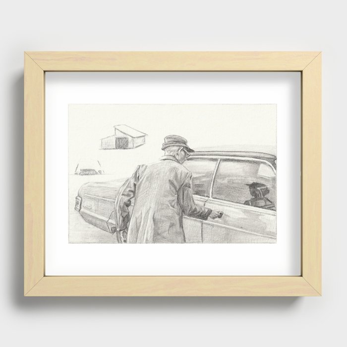Old Man and Mercury Recessed Framed Print