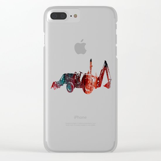Rust in Red Clear iPhone Case